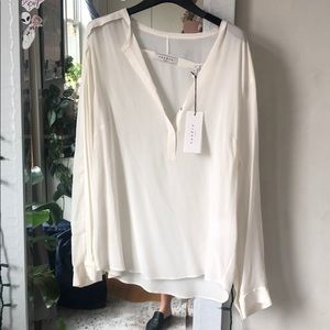 Sandro Silk White Blouse NWT!